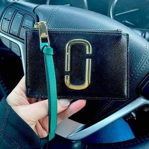Marc Jacobs snapshot colorblock mini zip wallet card holder